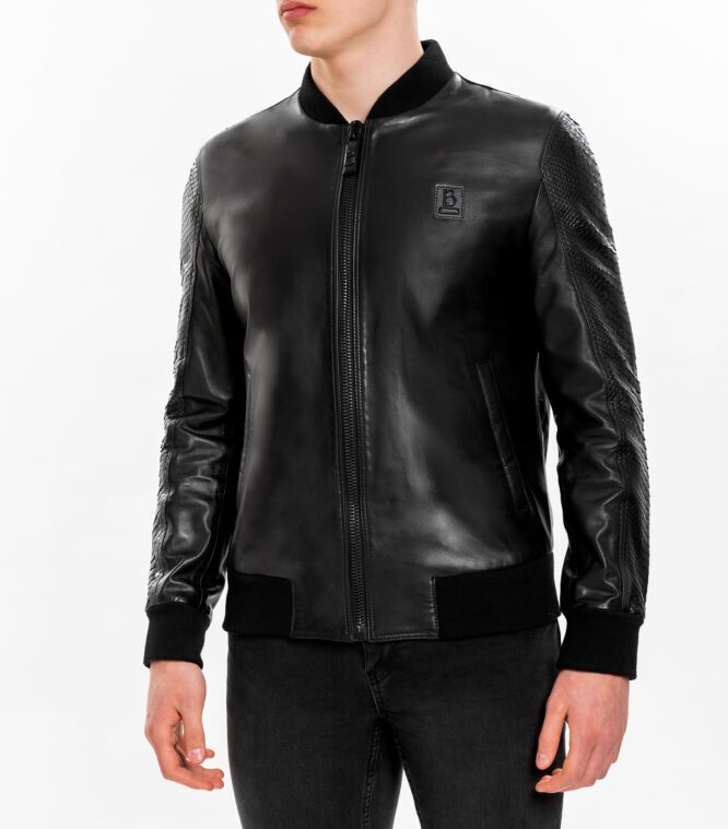 Bomber Leather and Python